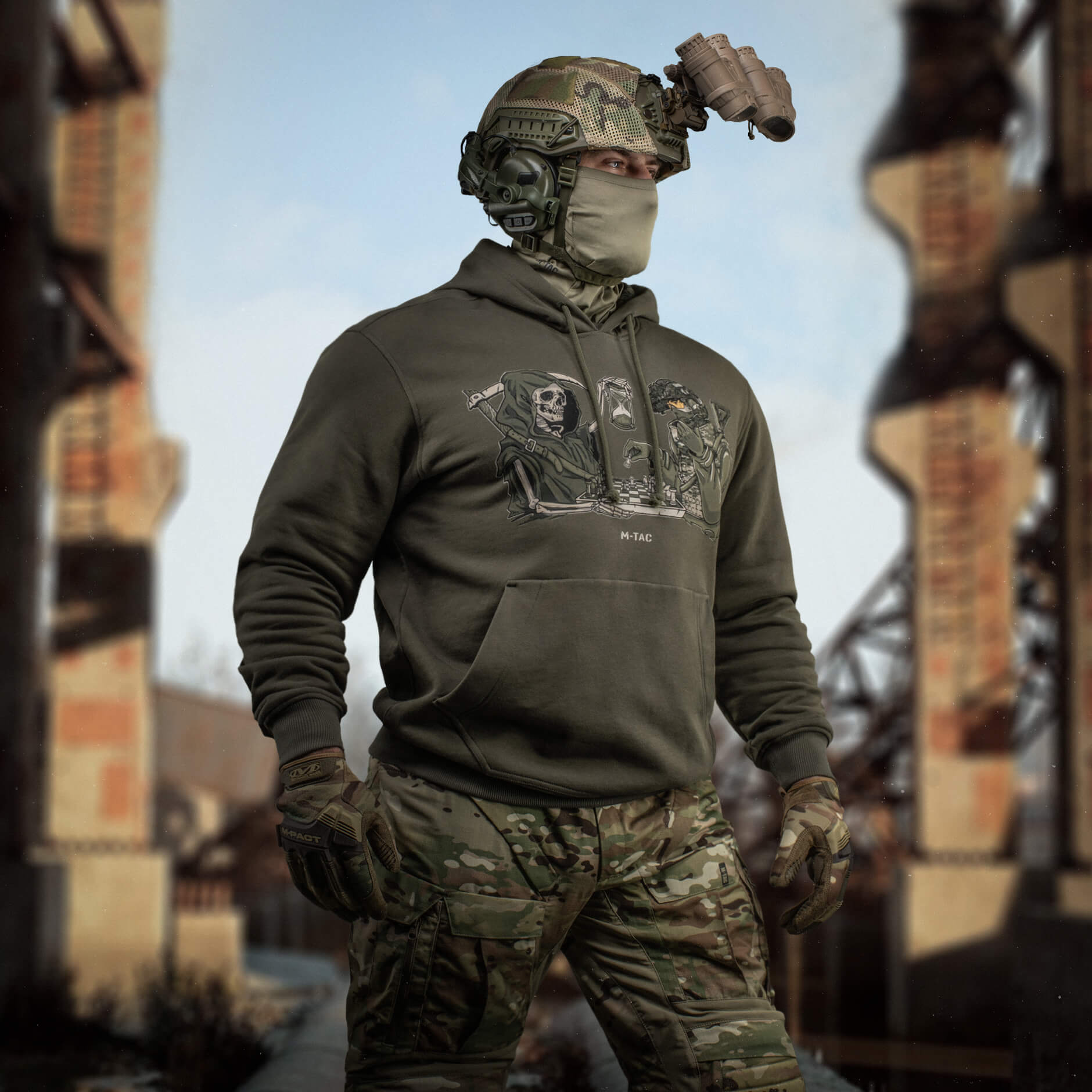 M-Tac кофта Hoodie Time Oversize Hard Ranger Green купити за